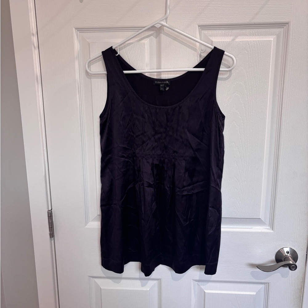 Eileen Fisher silk blend purple tank | Size Small